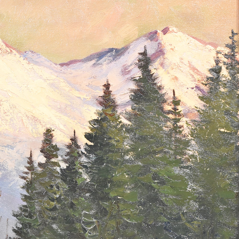 a1 QP444 antique oil painting mountain landscape painting oil on canvas XX century-min.jpg
